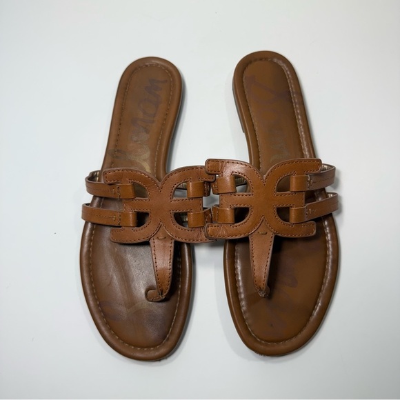 Sam Edelman Tan Leather Sandals - Picture 1 of 9